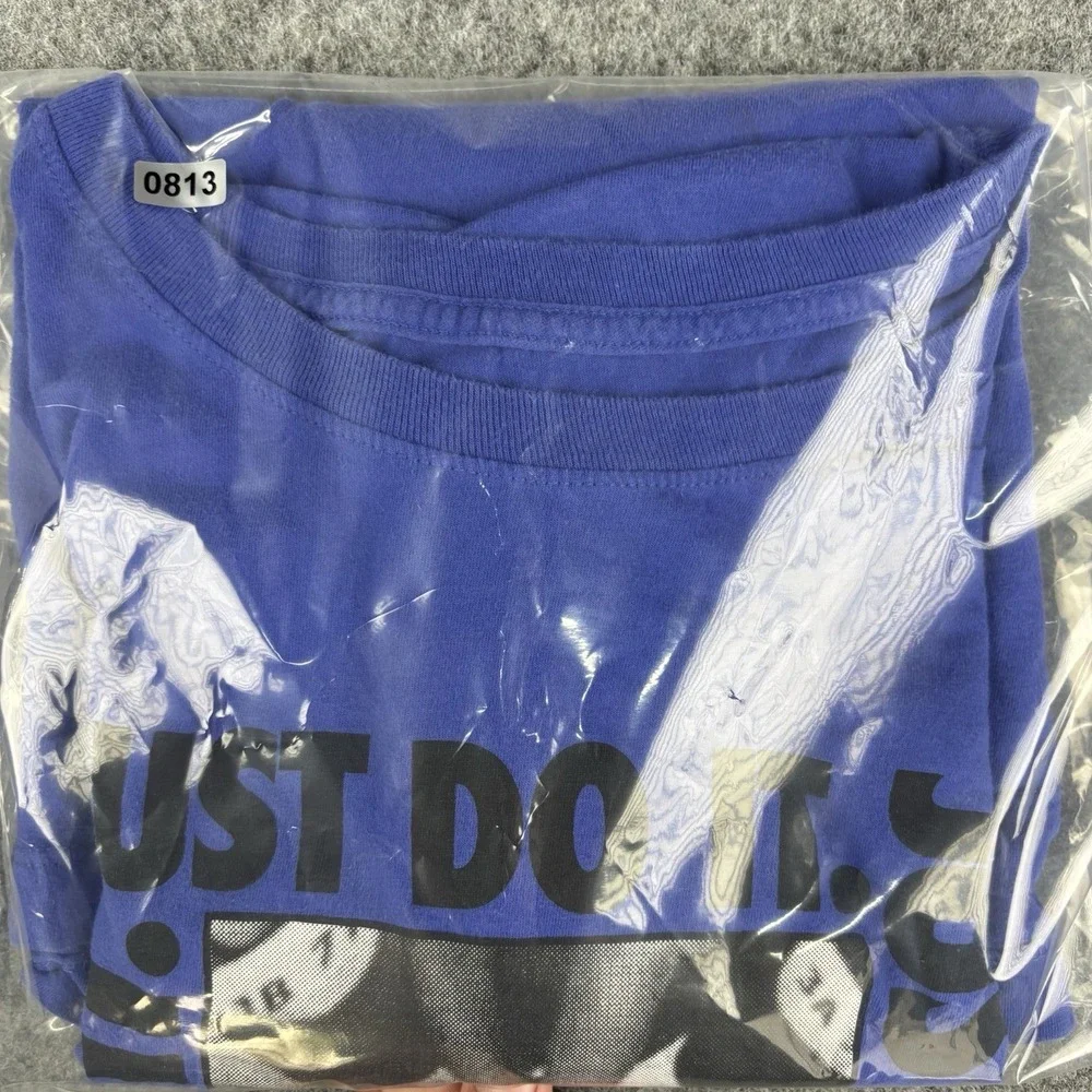 Nike Just Do It Shirt Mens XL Blue Graphic Logo The Nike Tee Short Sleeve Sports
